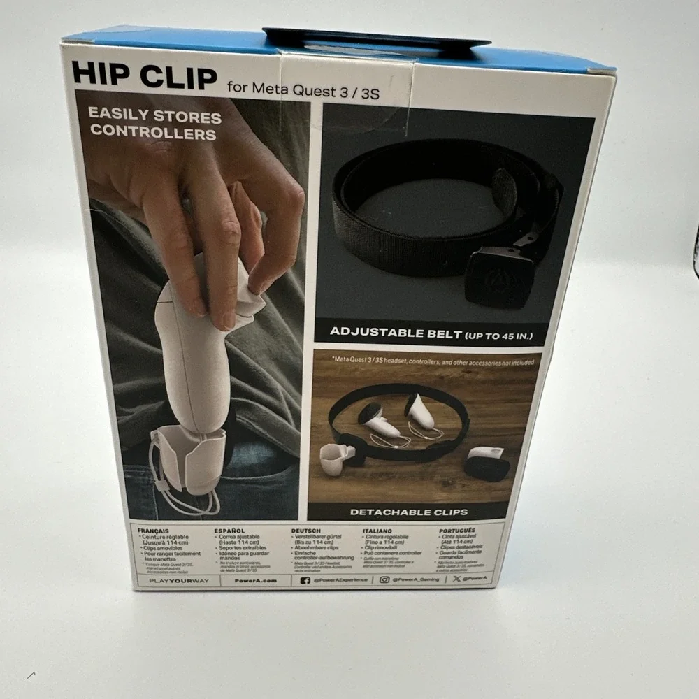 PowerA Hip Clip for Meta Quest 3/3S Controllers (controllers not included) NEW